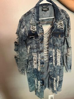 Distressed Jean Jacket
