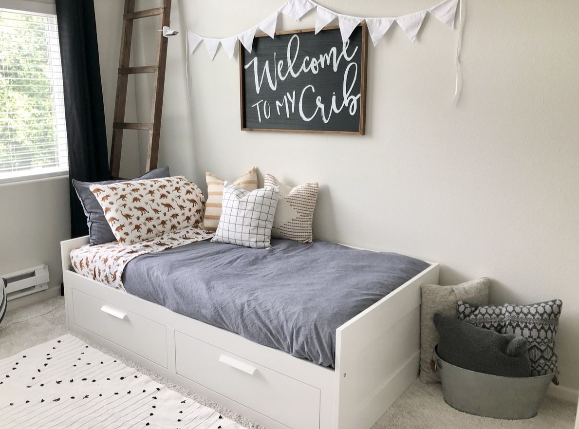 IKEA Brimnes Twin to Full Bed With Storage