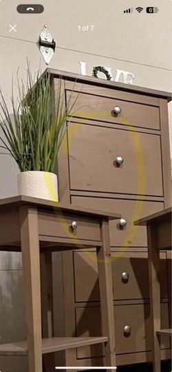 Brown Wood furniture with Silver Knobs