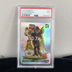 2023 Panini Don Russ Bijan Robinson Downtown Rookie PSA 9