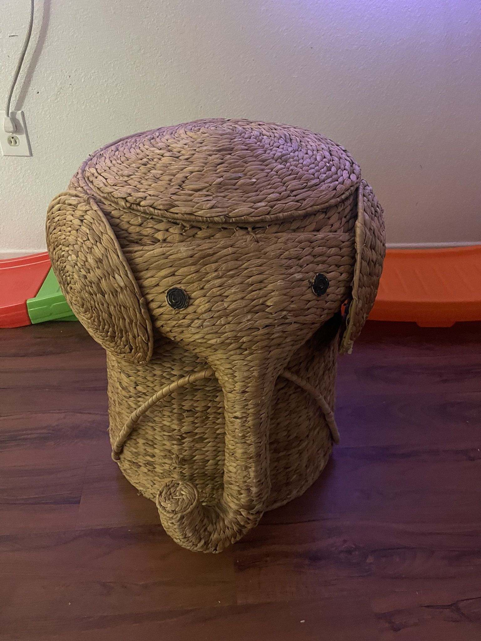 Elephant Wicker Bascket