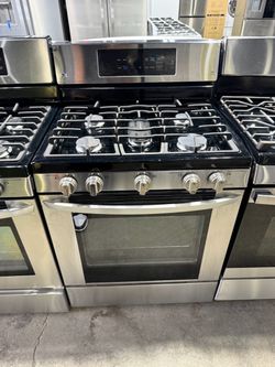 LG Stainless Steel 5 burner range stove