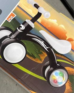 New! PINK- Colorful Lighting Baby Balance Bike 10-36 Month Toddler Balance Bike