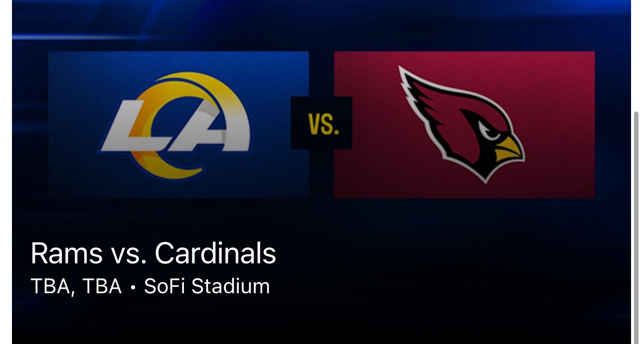 Rams VS Cardinals 
