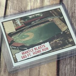 Mickey Mantle Home run Card