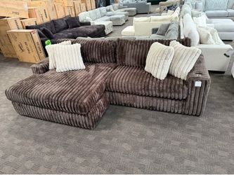 Very comfy chocolate brown sectional