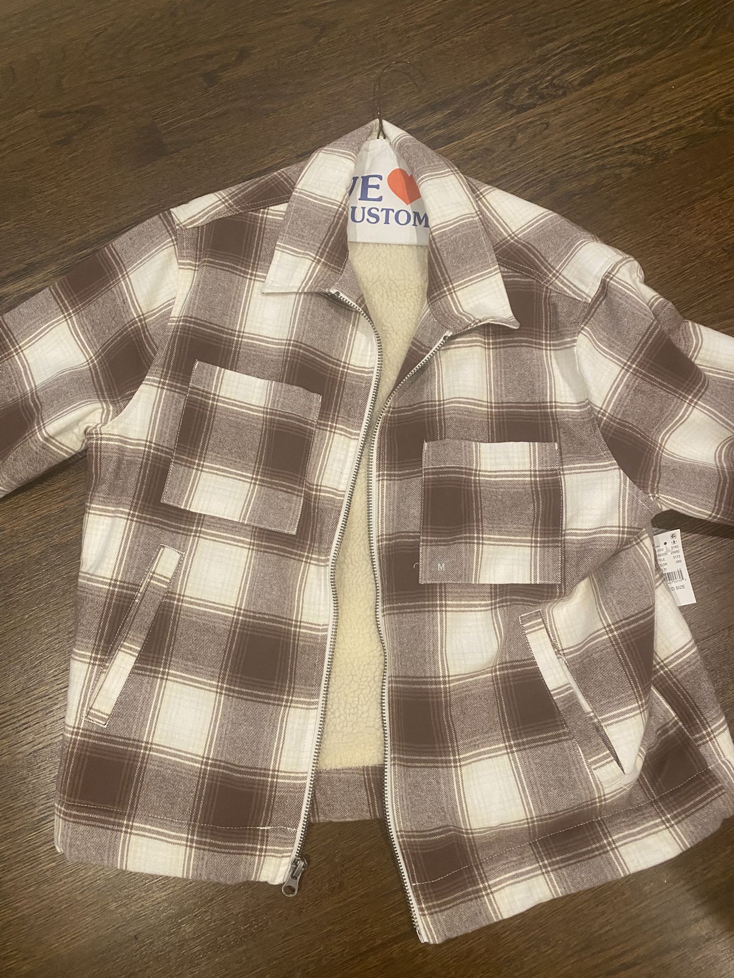 Pacsun Flannel Hoodie Jacket.