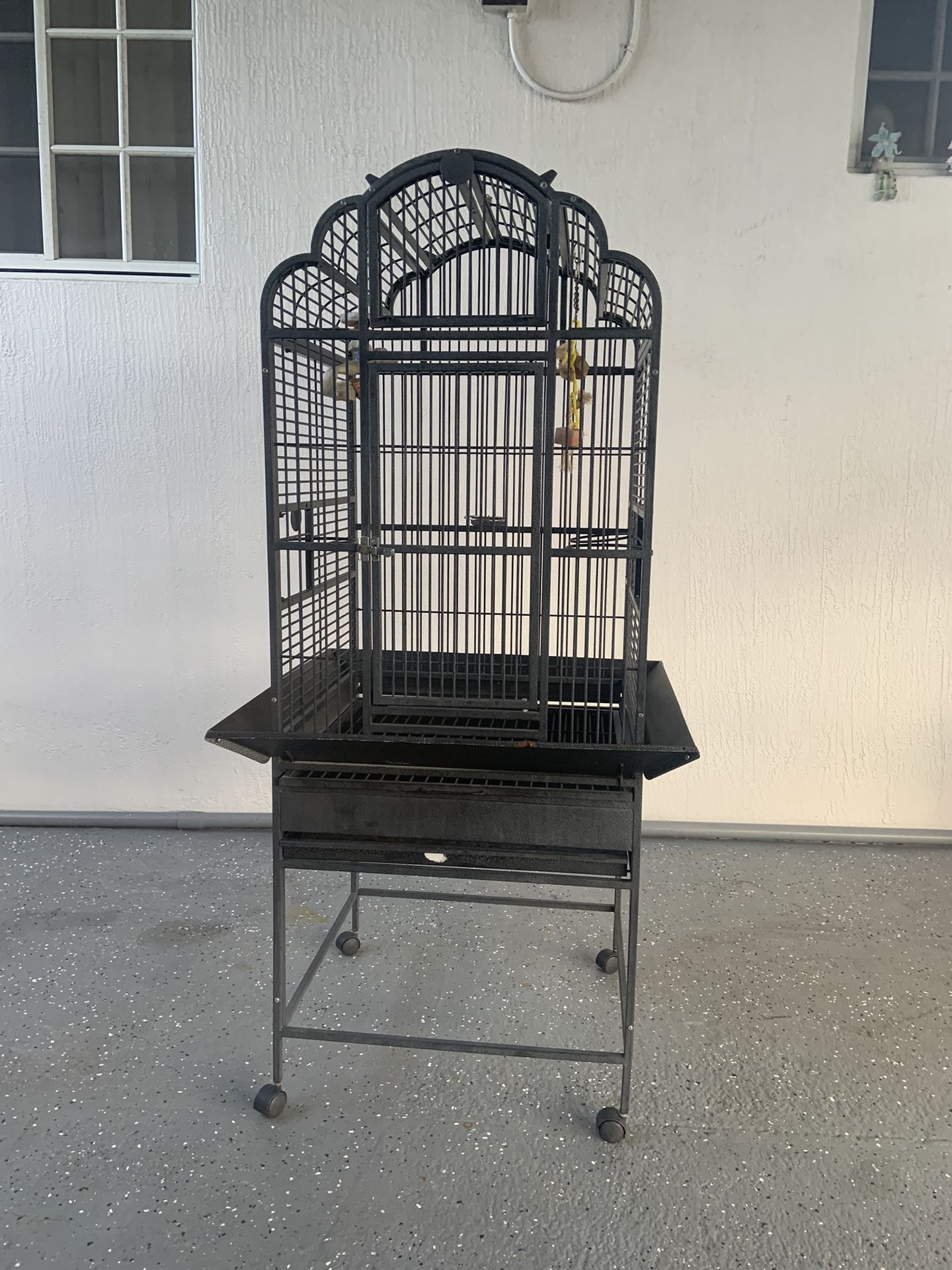 Jaula De Pájaros Cotorras Bird Cage Excellent Condition