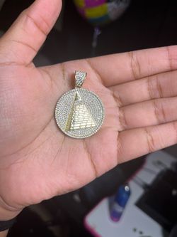 Iced Out Pyramid Pendant