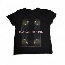 MARILYN MANSON MIRROR T SHIRT TEE WOMENS OFFICIAL RARE - Size S    #bandtee #bandmerch #tourtshirt #metal #hardcore
