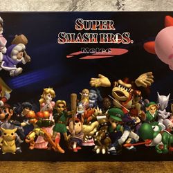 Nintendo Super Smash Bros Melee Gamecube Game Room Metal Tin Sign Poster 8”x12”