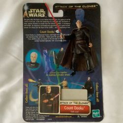 Star Wars Count Dooku Dark Lord # 27 Attack of The  Clones Series Figure Hasbro