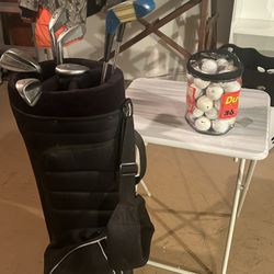 Golf Clubs, Bag, & 36ct Balls