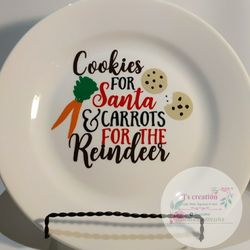 Santa's cookies plates