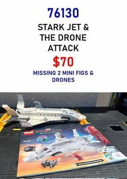 LEGO 76130 - STARK JET & THE DRONE ATTACK