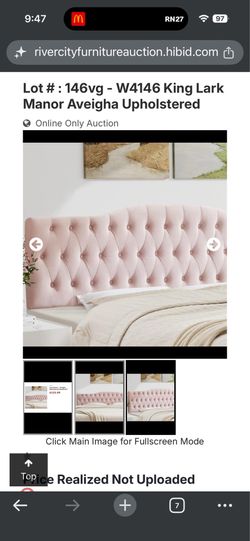 Brand New King Pink Headboard
