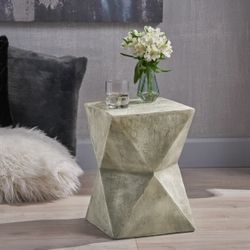 Concrete Top End Table