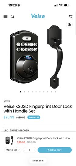 veise ks02d finger print lock