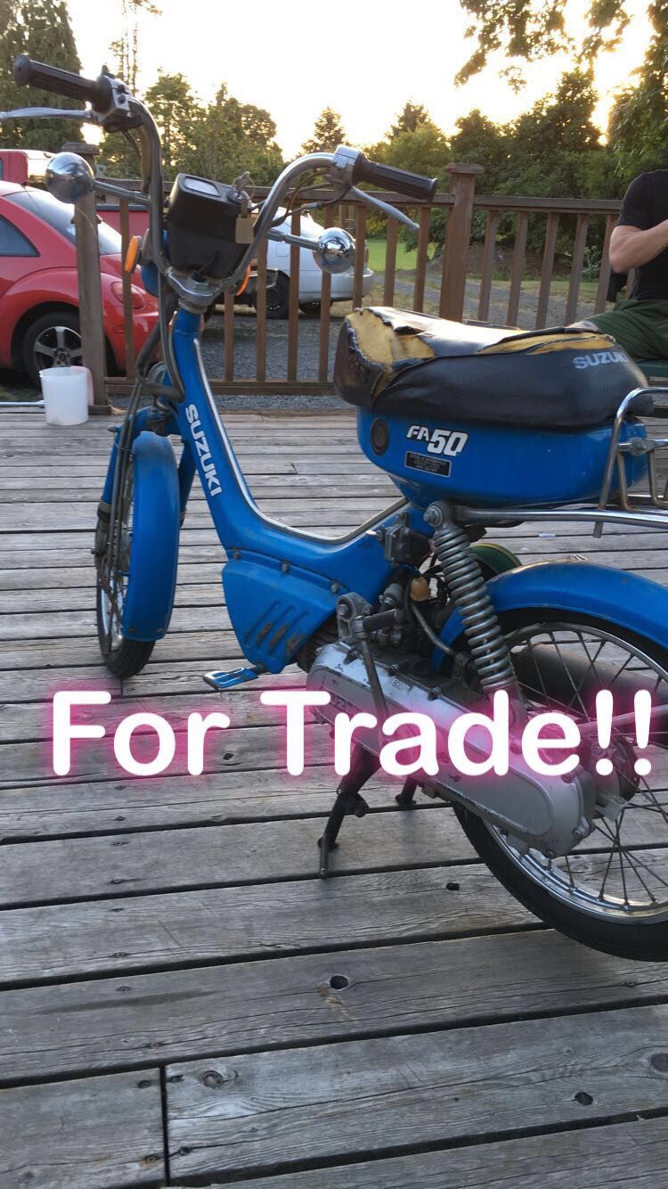 Suzuki fa50 moped scooter