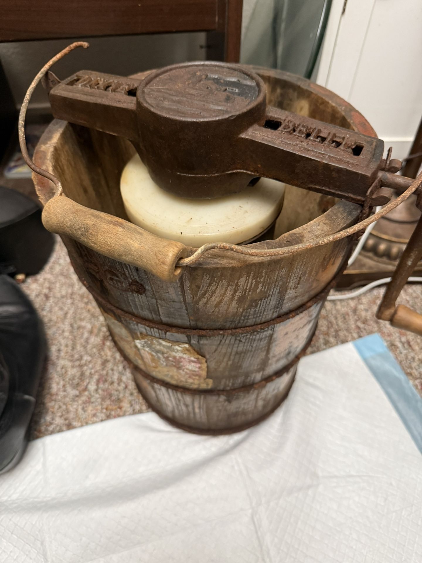 Antique Ice Cream Churn