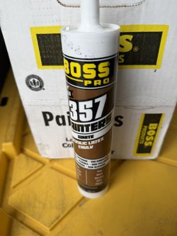 Boss Pro    (12) 357 Painters White Acrylic Latex Cartridge 9.5 Oz