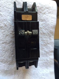 20A 2pole 120/240 V Zinsco circuit breakers