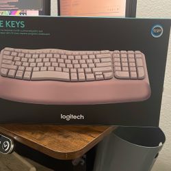 Pink Wave Keys Wireless Keyboard  
