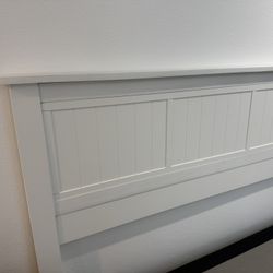 White King Headboard 