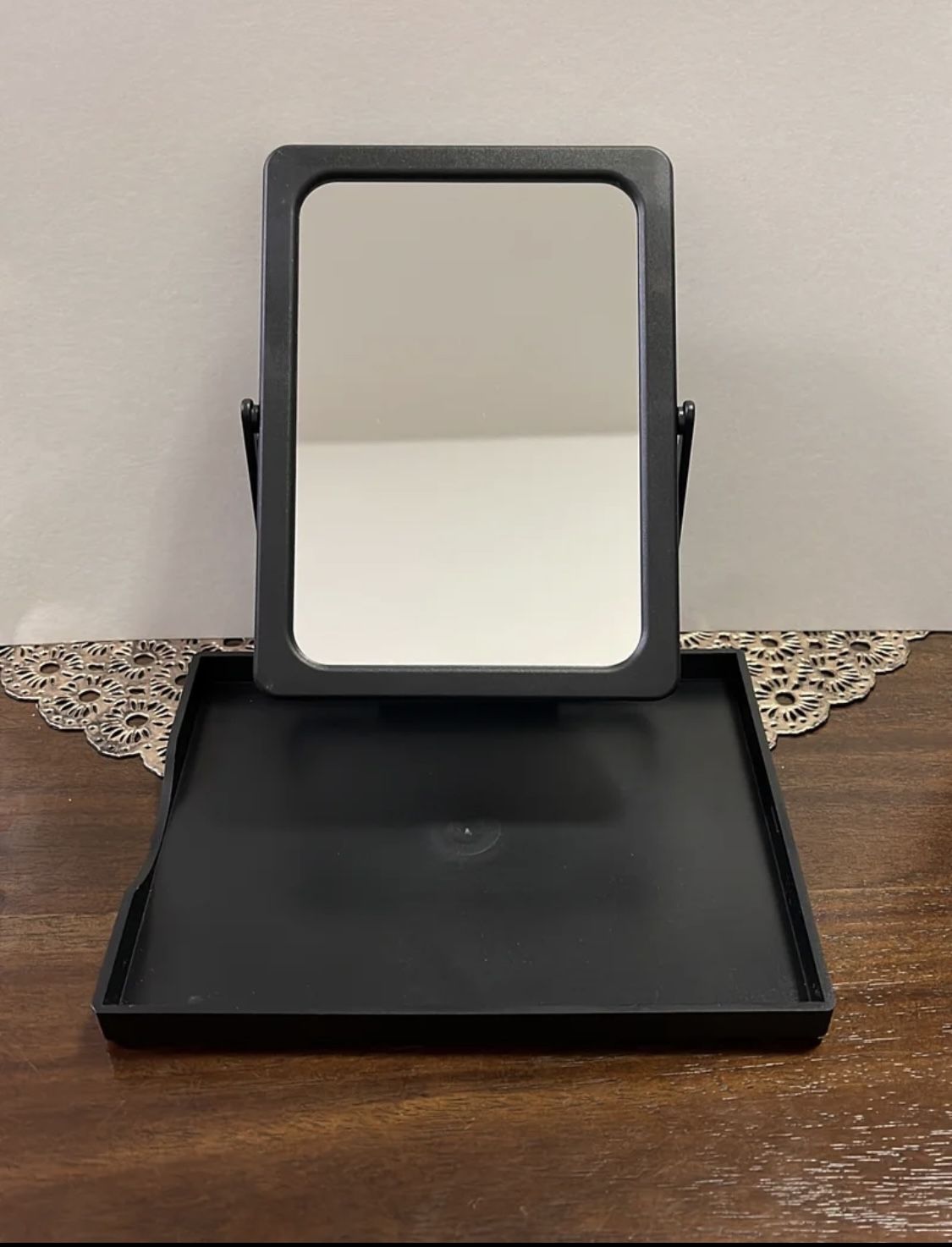 Mary Kay Foldable Travel Mirror Black NWOT