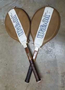 Wooden Wilson tennis racket, vintage