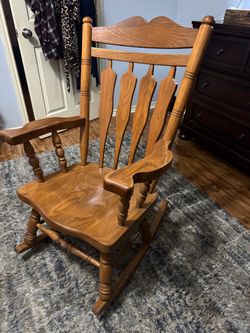 Solid pine rocking chair