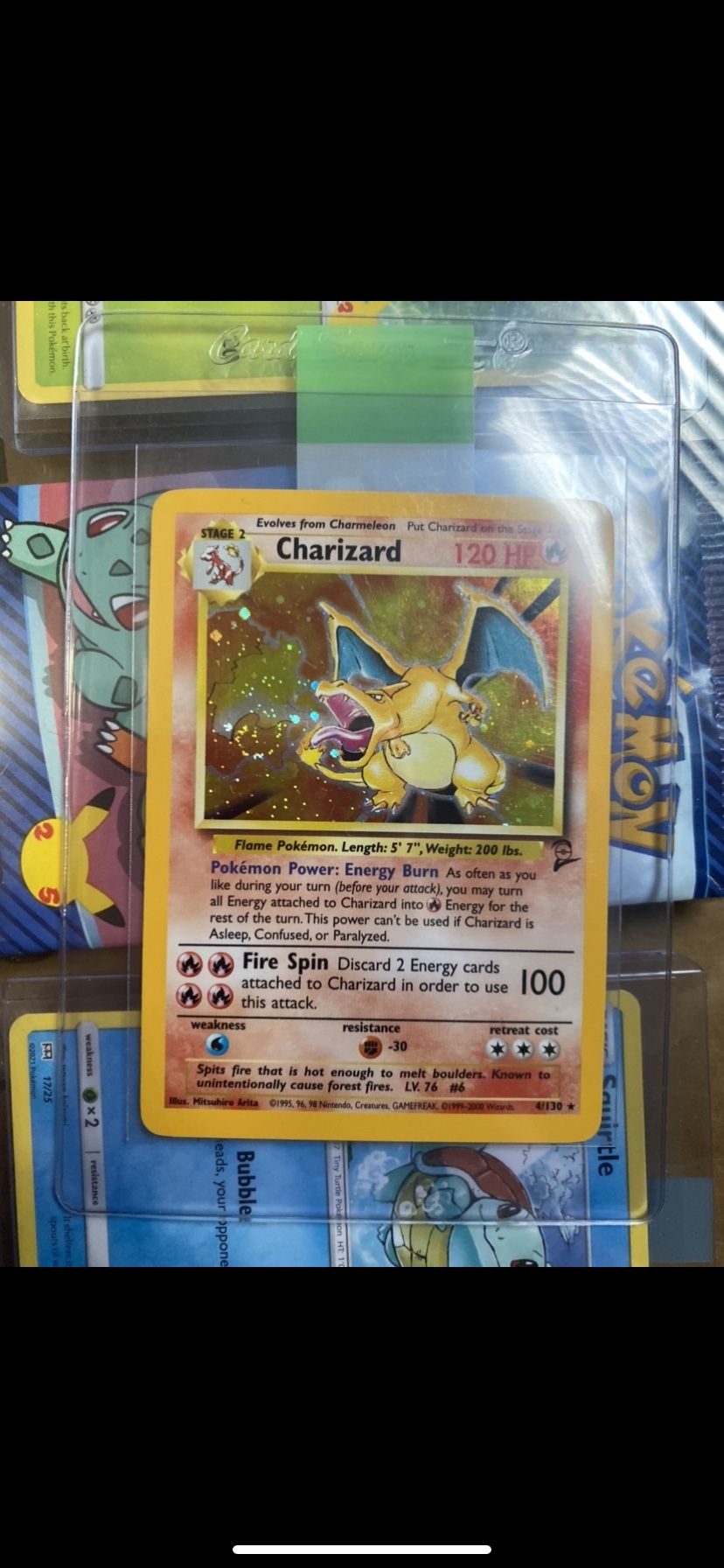 Vintage Charizard Base Set 2 Pokemon Card HOLO RARE