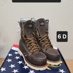 Thorogood Work Boot Size 6 D STEEL MOC TOE 