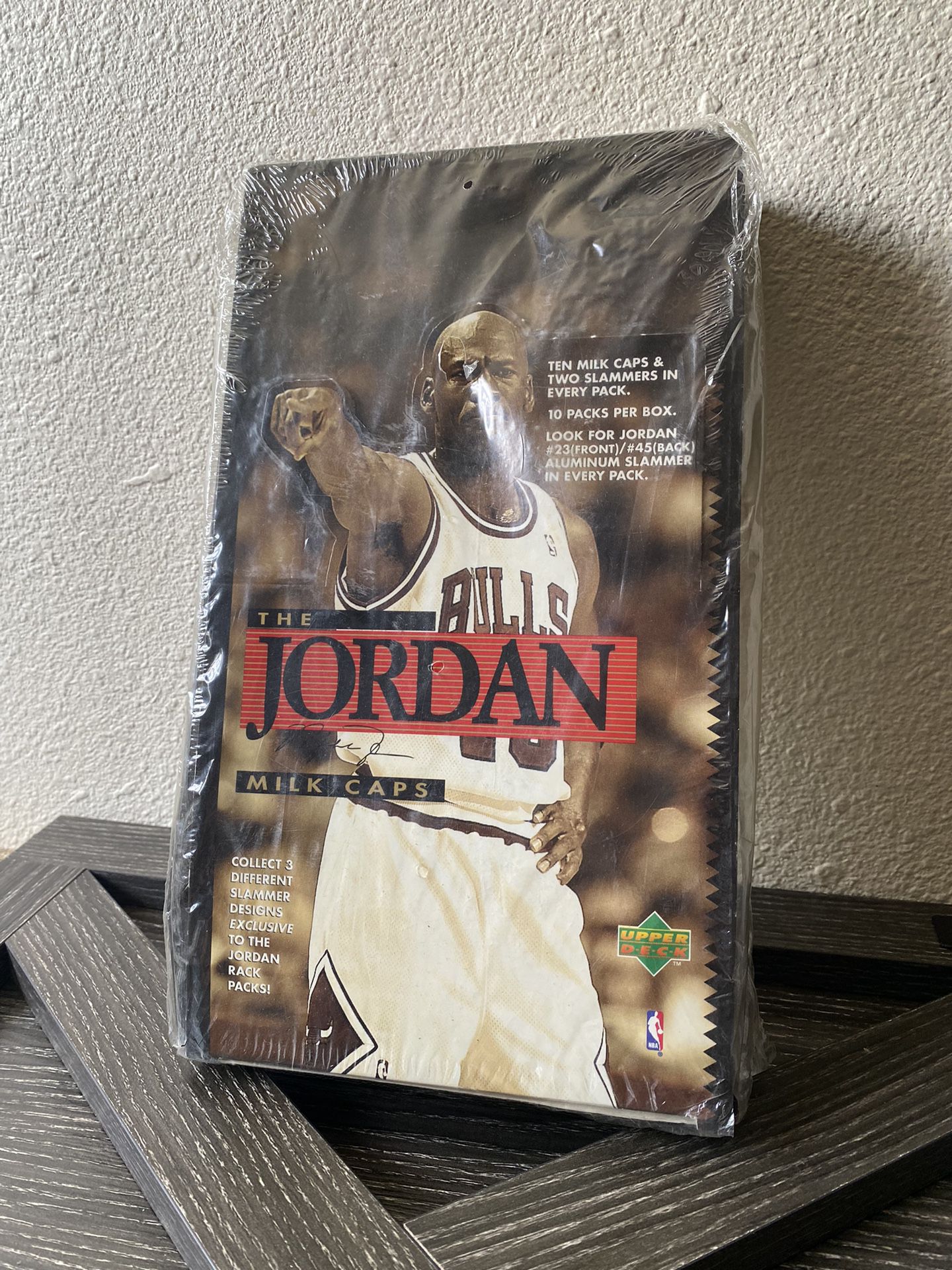 Michael Jordan Pogs, Sealed Box, 36 Packs, 1995 Upper Deck Milk Caps