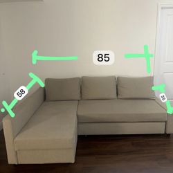  L-Shaped Sofa Bed – Excellent Condition