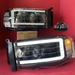 Dodge Ram 2002. 2005 Headlights.