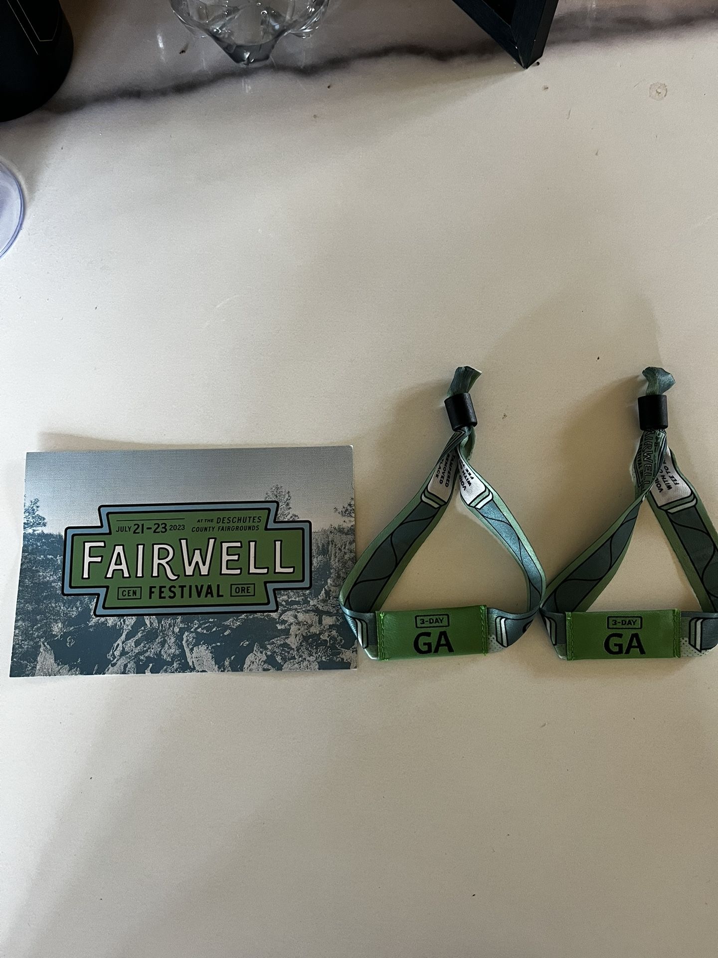 Two GA 3day Fairwell Festival