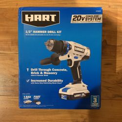 Hart 20V Hammer Drill Kit 