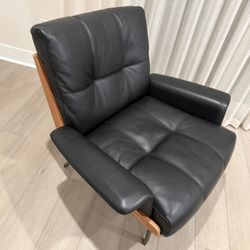 real leather chair