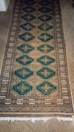 Vintage Hand Made Runner Rug