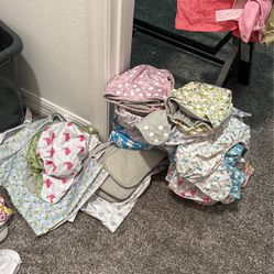26 Cloth Diapers + 4 Wet Bags