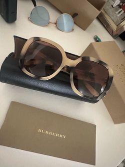 Burberry Oversized Tortoise Sunglasses with Case