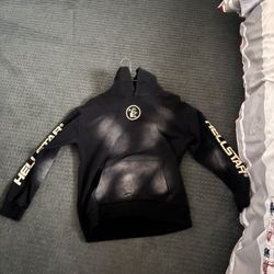 Washed Black Hellstar Hoodie Size L