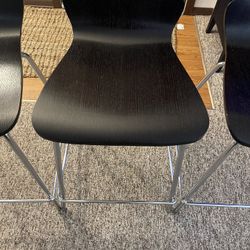 3 Crate & Barrel Felix Bar (Kitchen) Stools