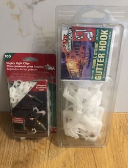 Multi Light Clips and Double String Gutter Hook