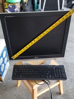 Monitor and keyboard
