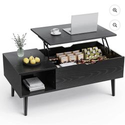 View listing • • • ion tea New 40" lift top coffee table (have it in black or rustic brown)