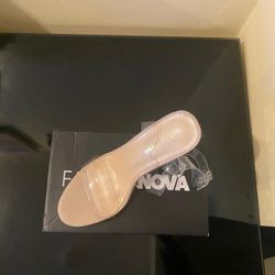 Fashion Nova Clear Heels 