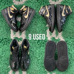 Air Jordan 1 Black Metallic Gold 