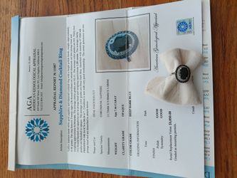 Sapphire and Diamond Cocktail Ring